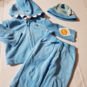 Gymboree Hello Submarine 3-6 month NWT Pants, Hoodie & Hat. Hat has snag hole.